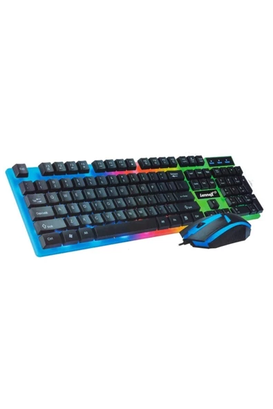 Pazariz Pazarız Lennox Lx-815 Kablolu Gaming Oyuncu Klavye Mouse Set