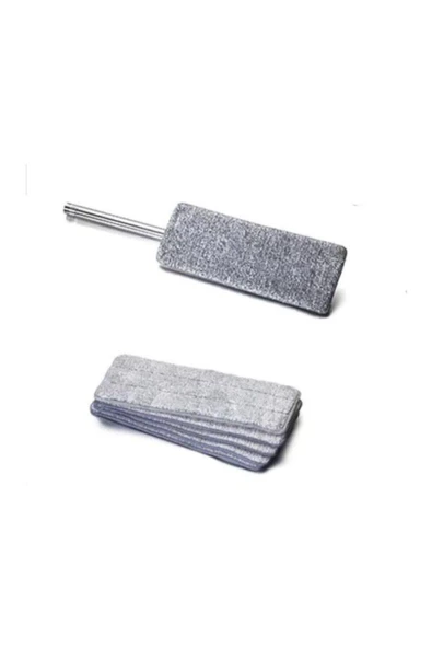 Pazariz Mop Mikrofiber Yedek Bezi 10 Adet Gri 12 X 33