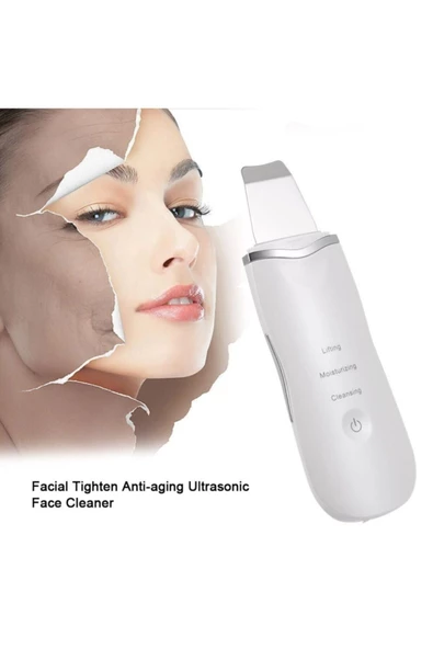 Pazariz Ultrasonic Siyah Nokta Akne Scrubber Spatula Şarjlı Cilt Temizleyici - 2