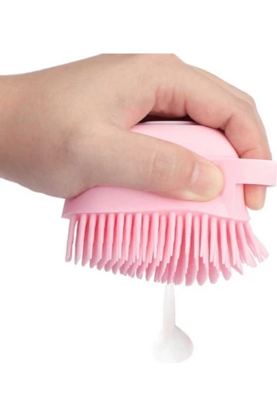 Pazariz Yumuşak Silikon Malzemeli Esnek Jel Hazneli Masaj Fonksiyonlu Etkili Banyo Duş Kese Lifi - Resim 2