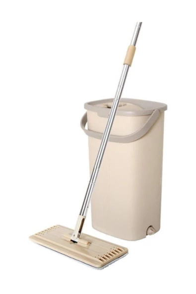 Pazariz Pazarız Tablet Magic Flat Mop Yer Duvar Silme Microfiber Paspas Temizlik Seti + 2 Adet Bez