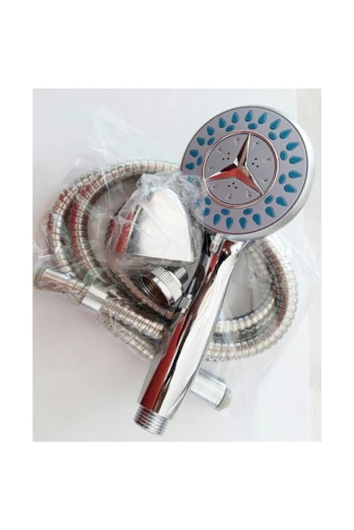 Pazariz 3 Fonksiyonlu Mafsallı Duş Seti Duş Başlığı Spiral Hortum - Resim 3