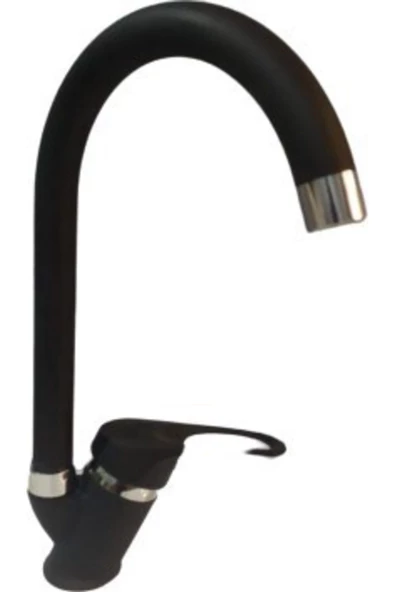 Pazariz Mat Siyah Mix Krom Banyo - Mutfak Eviye Bataryası Musluk