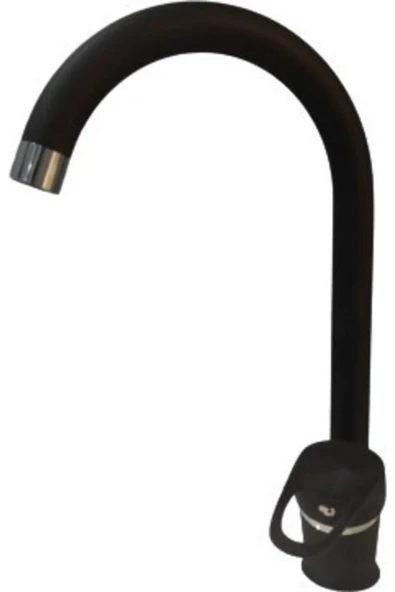 Pazariz Mat Siyah Mix Krom Banyo - Mutfak Eviye Bataryası Musluk - 2