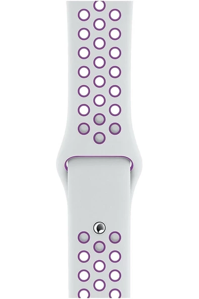 Pazariz Watch Uyumlu 42-44-45 Mm Bileklik Spor Band Delikli Kordon - Resim 3