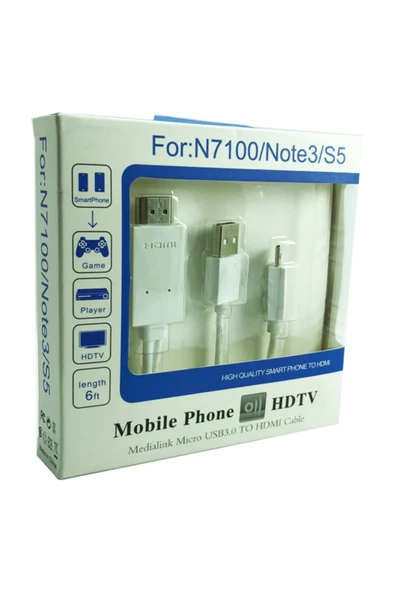 Pazariz Blueinter Mhl Telefon Tv Hdmı Usb Şarj Kablo