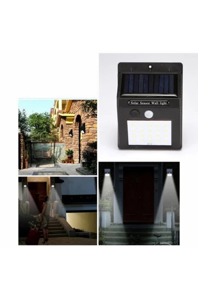Pazariz Fotoseli Led Lamba Işık Sensörlü Güneş Enerjili Solar - 3