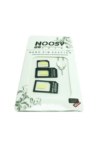 Pazariz Noosy Nano Sim Kart Dönüştürücü Aaparatı Ve Iğnesi ürün görseli 1