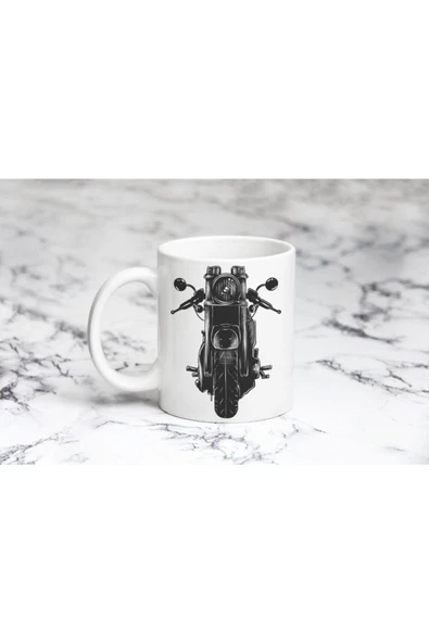 Pazariz Karakalem Motosiklet Kupa Bardak
