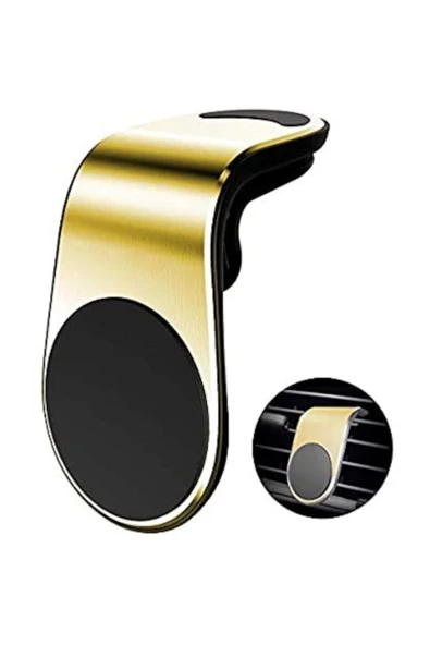 Pazariz Araba Içi Mıknatıslı Telefon Tutucu Gold Meizu 16 Xs Uyumlu - 2