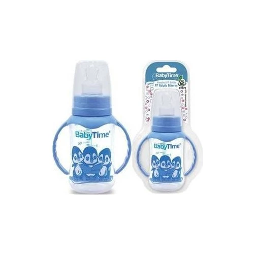 Baby Time Silikon Damak Uçlu Kulplu Pp Biberon - 150 Ml