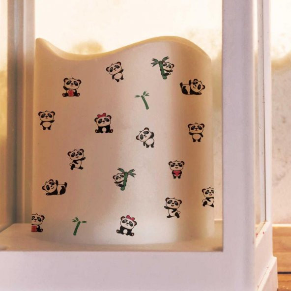 Panda Tırnak Dövmesi,Tırnak Tattoo,Nail Art ,Tırnak Sticker - 2