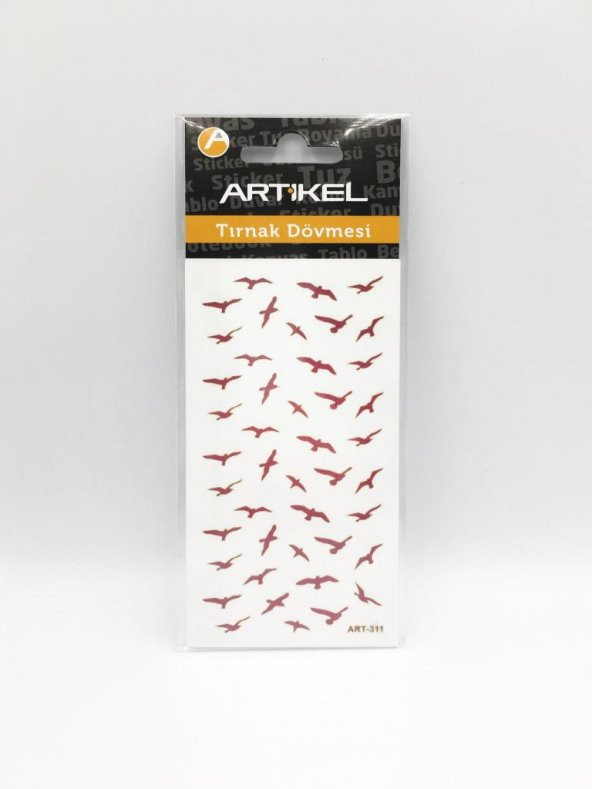 Kuşlar Metalik Tırnak Sticker, Nail Sticker, Nail Art - Resim 3