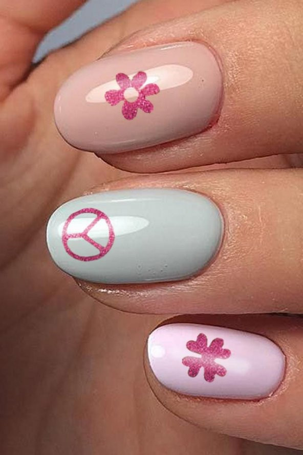 Şekil Metalik Tırnak Sticker, Nail Sticker, Nail Art ürün görseli 1