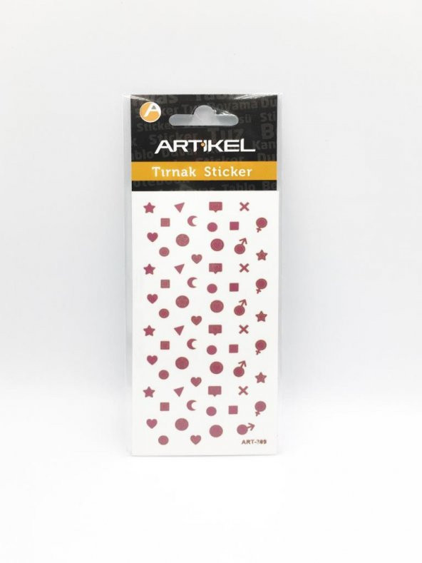 Şekil Metalik Tırnak Sticker, Nail Sticker, Nail Art - 3