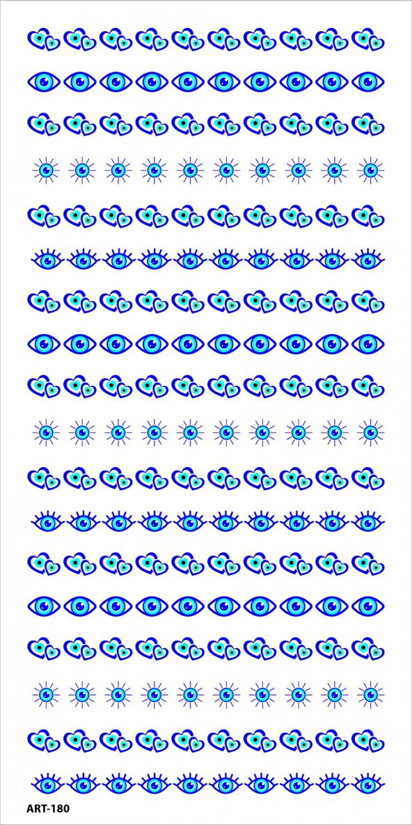 Göz Tırnak -3 Dövmesi, Tırnak Tattoo,Nail Art ,Tırnak Sticker - 5