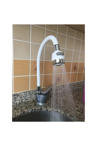 Pazariz Renkli Oynar Başlıklı Tasarruflu Silikon Musluk Başlığı Kubar - 2