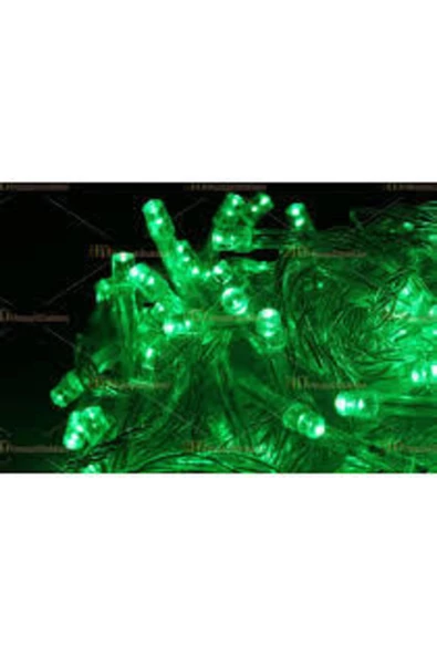 Pazariz 10 Metre 100 Led Yeşil Renk Süs Işık ürün görseli 1