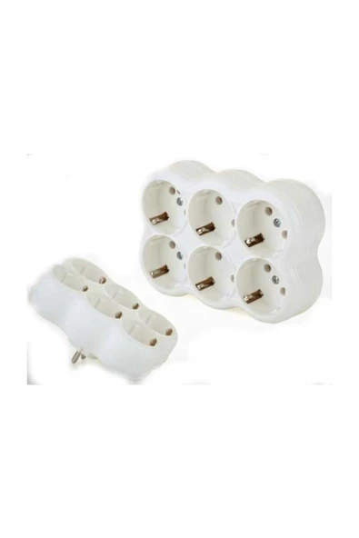 Pazariz 3w Led Ampul + Topraklı Çoğaltma Prizi 6 lı Golyat Set - 3