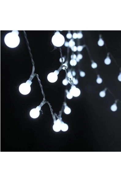 Pazariz Yılbaşı Süsü Mini Top Aydınlatma Led Işık Dekor - 3