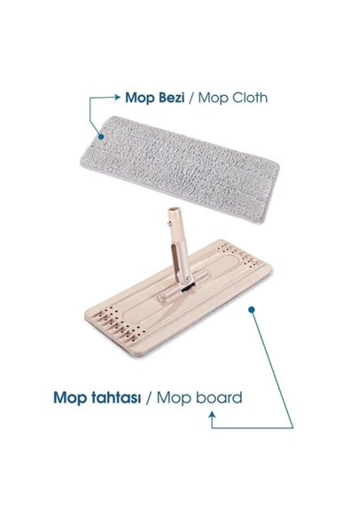 Pazariz Sihirli Mop Tablet Temizlik Seti 1 Yedek Bezli - 2