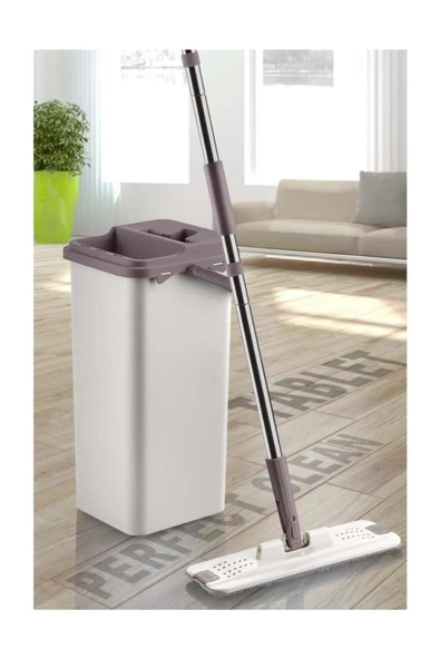 Pazariz Mop Tablet Mop Krem 5 L + Yedek Mop Bez 4 Adet