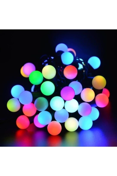 Pazariz 5 m Boncuk Yılbaşı Süsü İç Mekan Led Işık ürün görseli 1