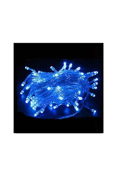 Pazariz 100  Yılbaşı  Mavi Led Işık