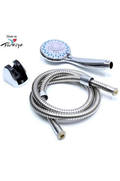 Pazariz Duş Başlığı Spiral Hortum Duş Seti - 3