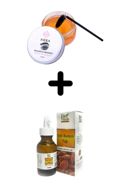 Pazariz Fiera Kaş Şekillendirici Jel ve Tatlı Badem Yağı 50ml - 2