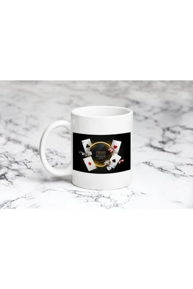 Pazariz Casino Şekli Kupa Bardak Kişiye Özel ürün görseli 1