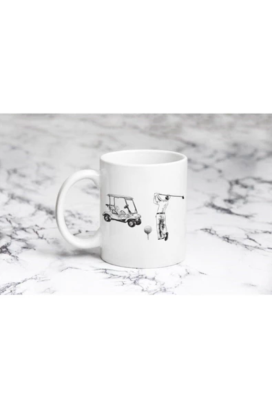 Pazariz Burası Merkes Golf Kulüp Kupa Bardak Kişiye Özel ürün görseli 1