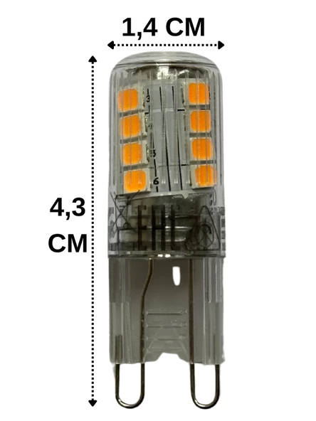 Osram 2,6W (30W) 2700K (Sarı Işık) G9 Duylu Led Kapsül Ampul - 2