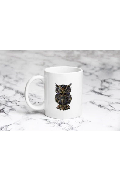 Pazariz Baykuş Kupa Bardak Kişiye Özel ürün görseli 1