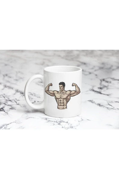 Pazariz Bodyci Kanatlı Ten Rengi Kupa Bardak Kişiye Özel