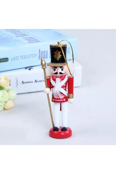 Nutcracker Fındıkkıran Yılbaşı Süsü 12cm Kurşunasker - Siyah