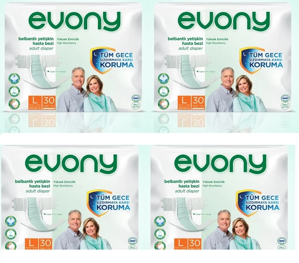 Yetişkin Hasta Bezi Large 120 Adet EVONY