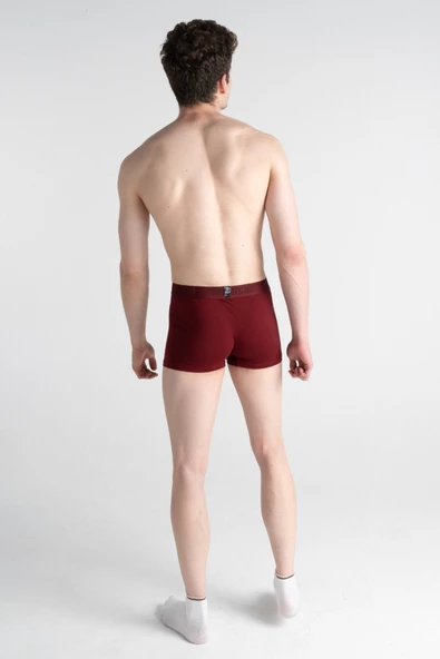 Mercan Erkek Bordo 6'lı Pamuklu Esnek Boxer - Resim 6