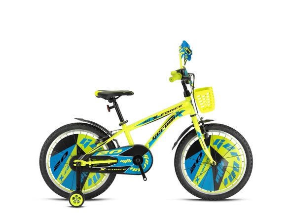 KRON X-FORCE - 16 MTB - 10' - Vitessiz - V.B. - Neon Sarı-Siyah/Mavi