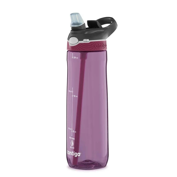 Contigo Ashland Tren Tek El Bas İç Kapaklı Su Matarası 720ml 2191382 - Mor - 3