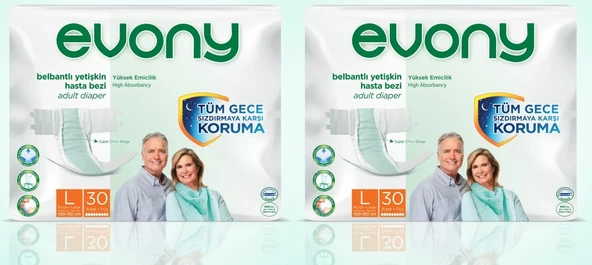 HASTA ALT BEZİ BAĞLAMA LARGE 100/150 cm (2x30  60 Adet) EVONY