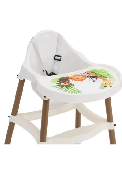 Orman Desenli Basic Mama Sandalyesi Krem - 4