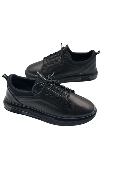 erenimstore Hakiki Deri Air Taban Siyah Erkek Klasik Ayakkabı - 5