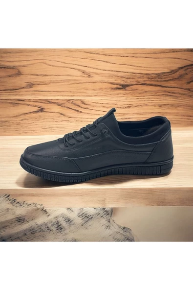 erenimstore Yumuşak Hakiki Deri Ortopedik Erkek Spor Ayakkabı - 4