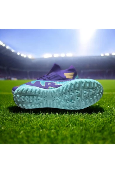 erenimstore Mor Çim Saha Halı Saha Krampon Futbol Ayakkabı - 2