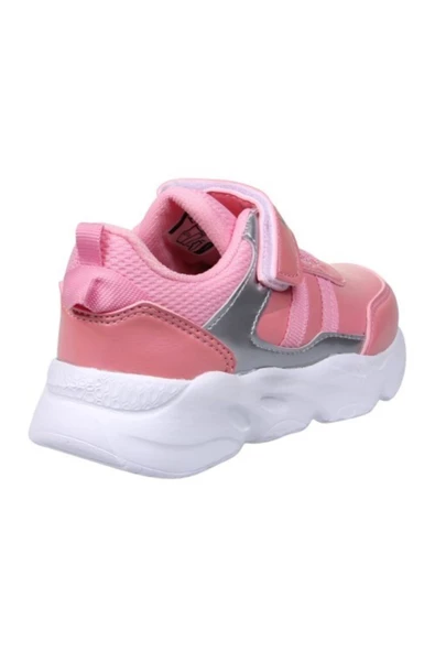 MP ONE Kız Çocuk Pembe Cırtlı Spor Ayakkabı - 3