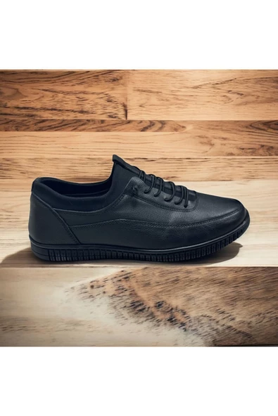erenimstore Yumuşak Hakiki Deri Ortopedik Erkek Spor Ayakkabı - 2