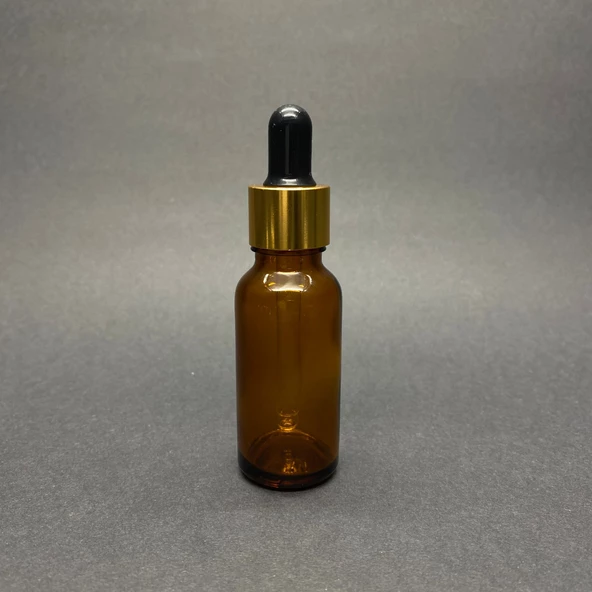 20ml kahverengi cam damlalıklı 24 adet, Gold Kapak Siyah Emzik, Ecza şişesi, Damlalıklı şişe, propolis şişesi, damlatmalı şişe, saç serum şişesi, ecza şişesi
