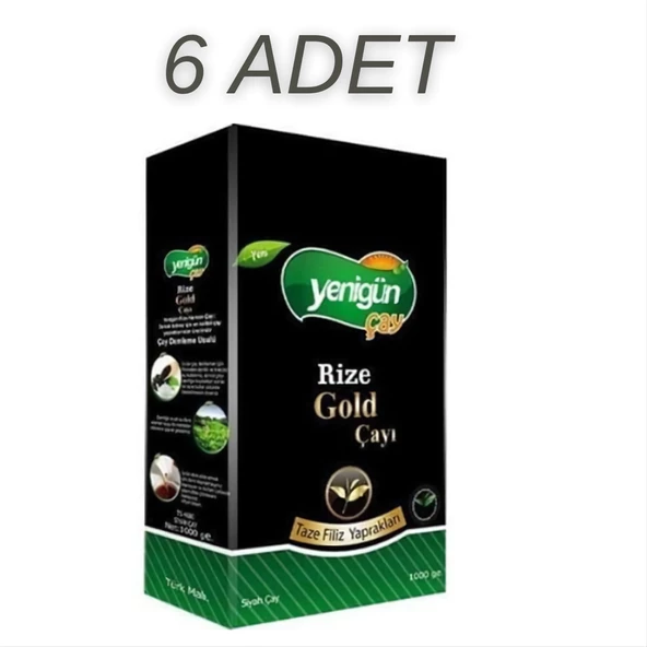 YENİGÜN RİZE GOLD ÇAYI 1000 GR 6'LI SET