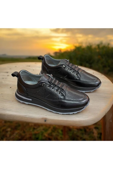 erenimstore Hakiki Deri Ortopedik Günlük Erkek Ayakkabı